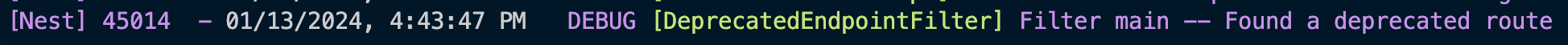 Middleware logs